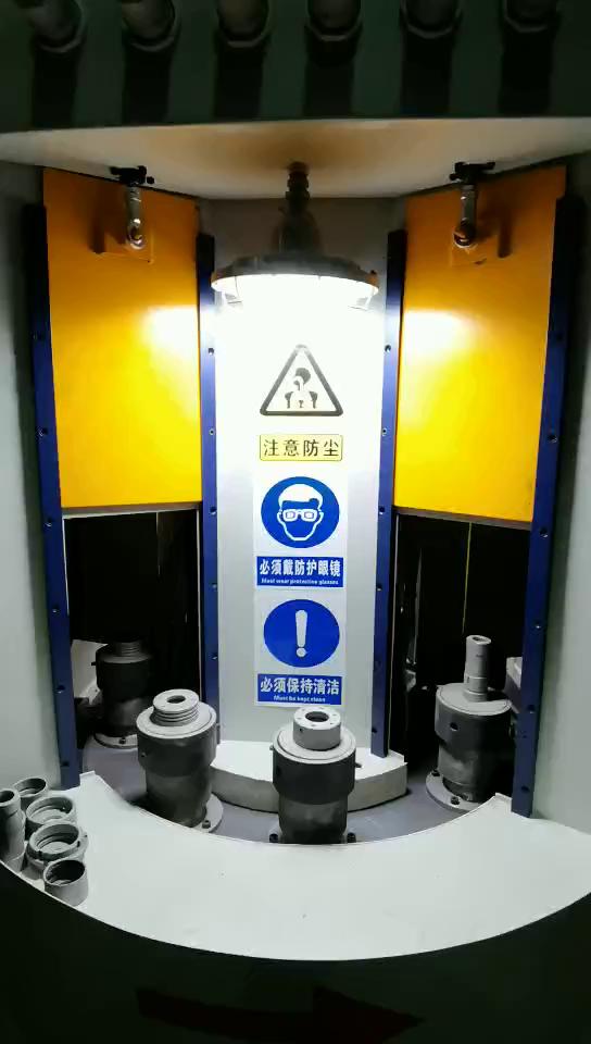 自動轉(zhuǎn)盤式噴砂機(jī)工作視頻
