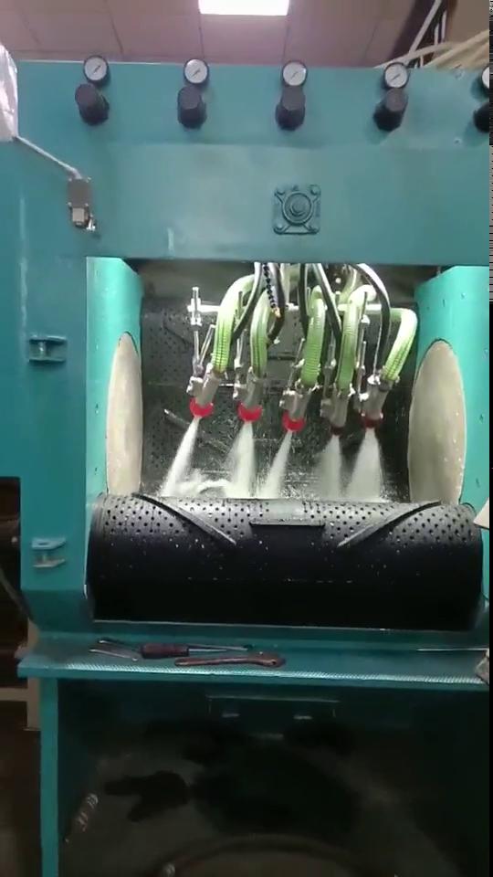 自動履帶式噴砂機(jī)工作視頻